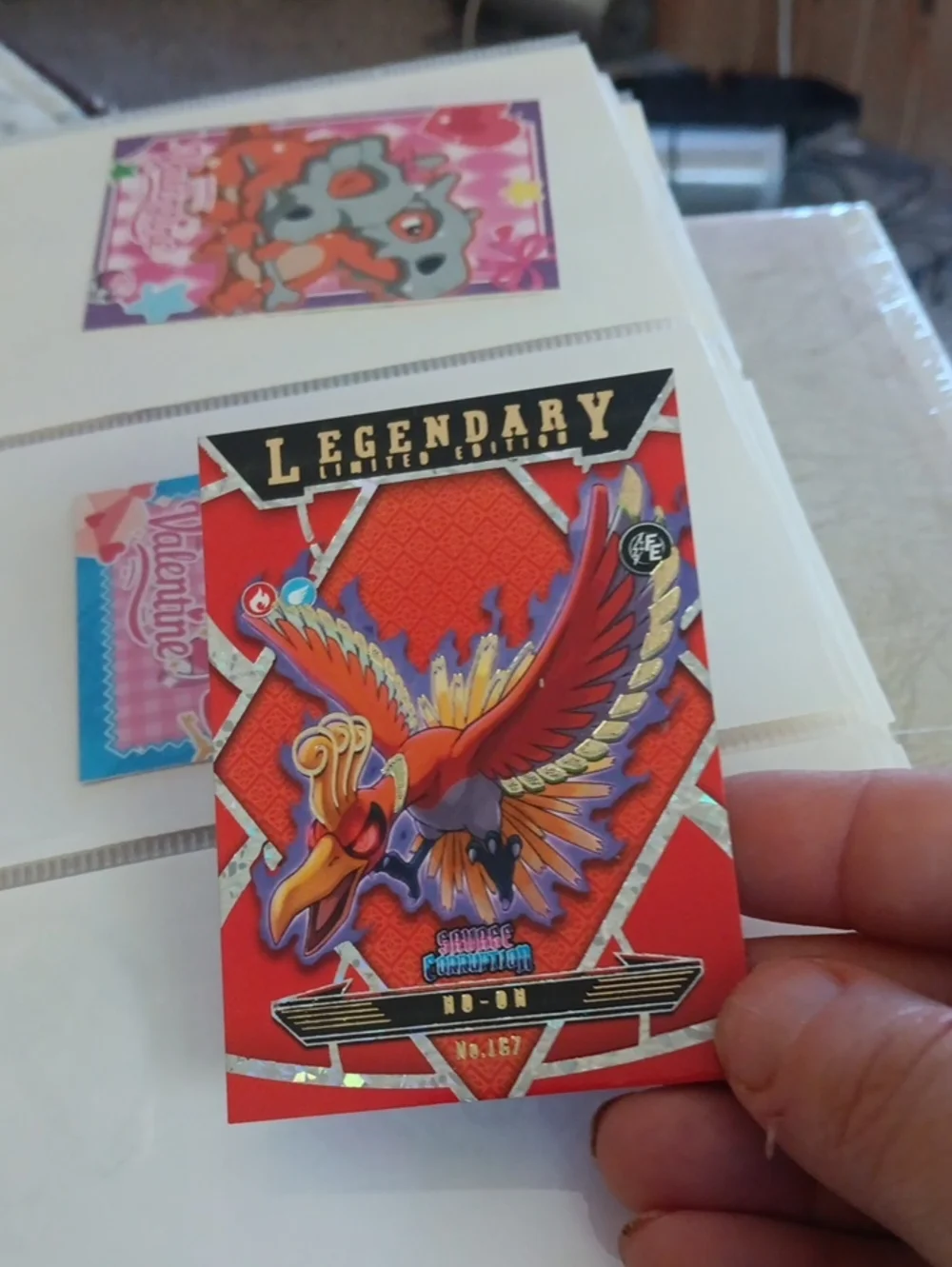Pokemon Legendary Limited Edition Red and Gold Ho-Oh Trading Card